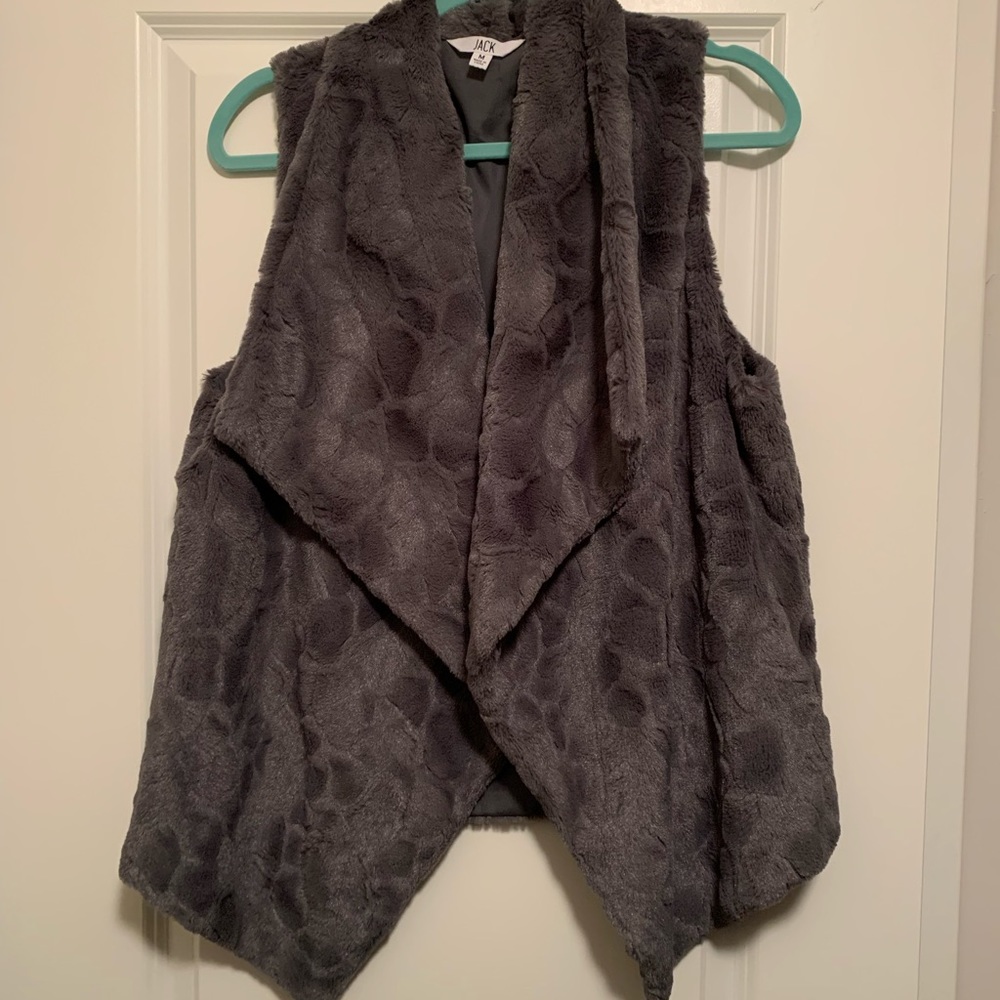 Grey Fleece Vest